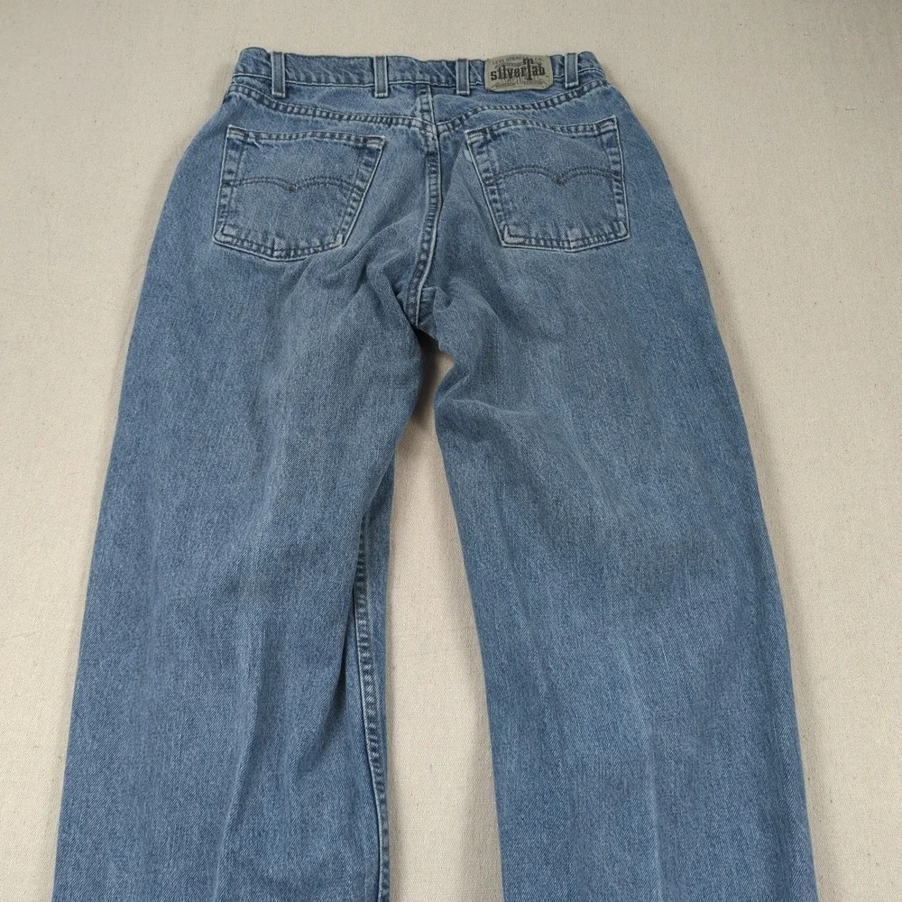Vintage Levis Silvertab Jeans Mens 32x34 Blue Baggy Made in USA Skater